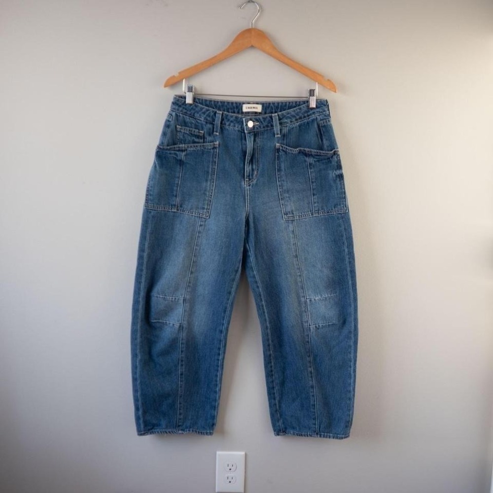 L'Agence Cody Barrel-Leg High Rise Jeans